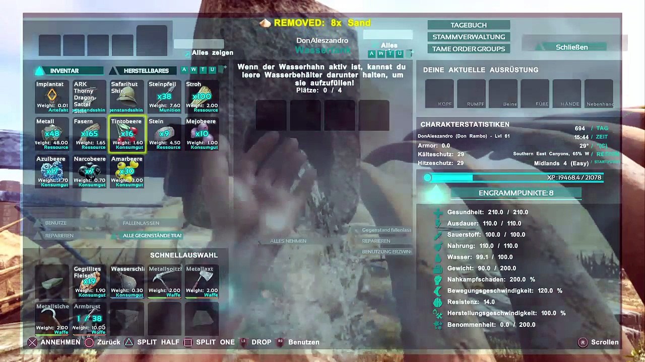 DonAleszandro's ARK Survival Evolved : ««-Überlebender Spartaner Don Rambo auf der ARK-»» (770)