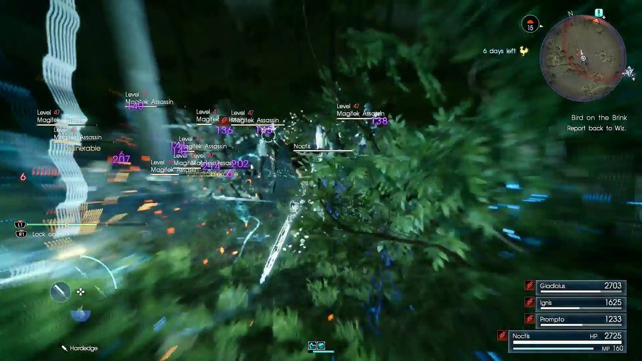 FINAL FANTASY XV FIRST TIME PLAYTHROUGH PART 102 THUNDER IN THEM THAR HILLS