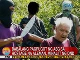 UB: Babalang pagpugot ng Abu Sayyaf sa hostage na Aleman, minaliit ng DND
