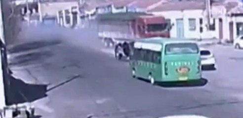 Cámaras de seguridad captan momento aterrador en China