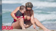 Coco Austin disfruta Miami Beach con bebe Chanel