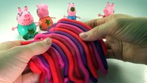 Learn colors with PLAY DOH rainbow Ice cream! watermelon cake with Peppa pig - Little Kinder Club