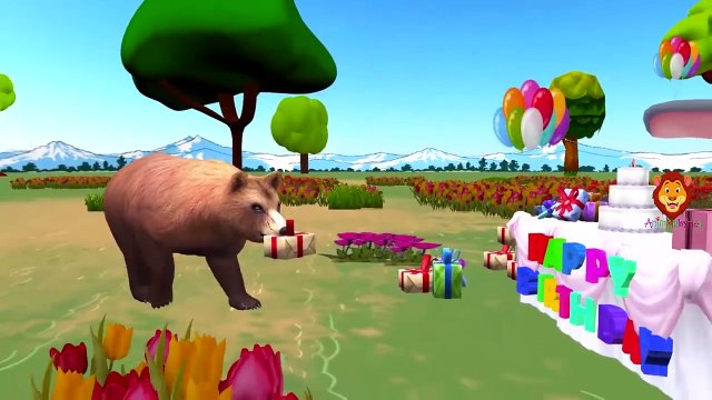 Dinosaurs Elephant Vs Gorilla Lion Short Movies For Kids | Lion Tiger Dinosaurs Finger Family Songs