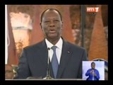 RTI - Discours du chef de l'Etat Alassane Ouattara lors de la décoration des éléphants