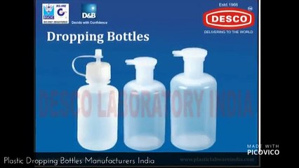 Plastic Dropping Bottles Manufacturers India