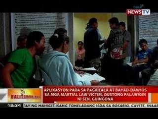 Aplikasyon para sa pagkilala at bayad-danyos sa mga martial law victim, gustong palawigin