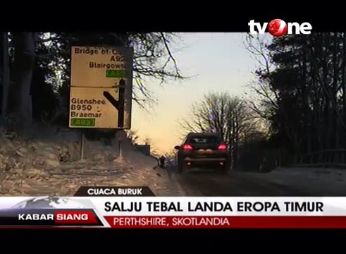 Badai Salju Lebat Selimuti Eropa Timur
