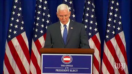 Pence thanks Carson, Sessions, Giuliani for transition effort