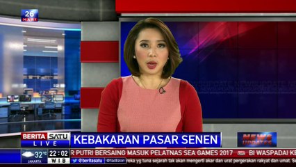 Malam Hari Api di Pasar Senen Belum Padam