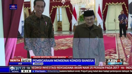 Jokowi Bertemu Habibie dan Try Sutrisno