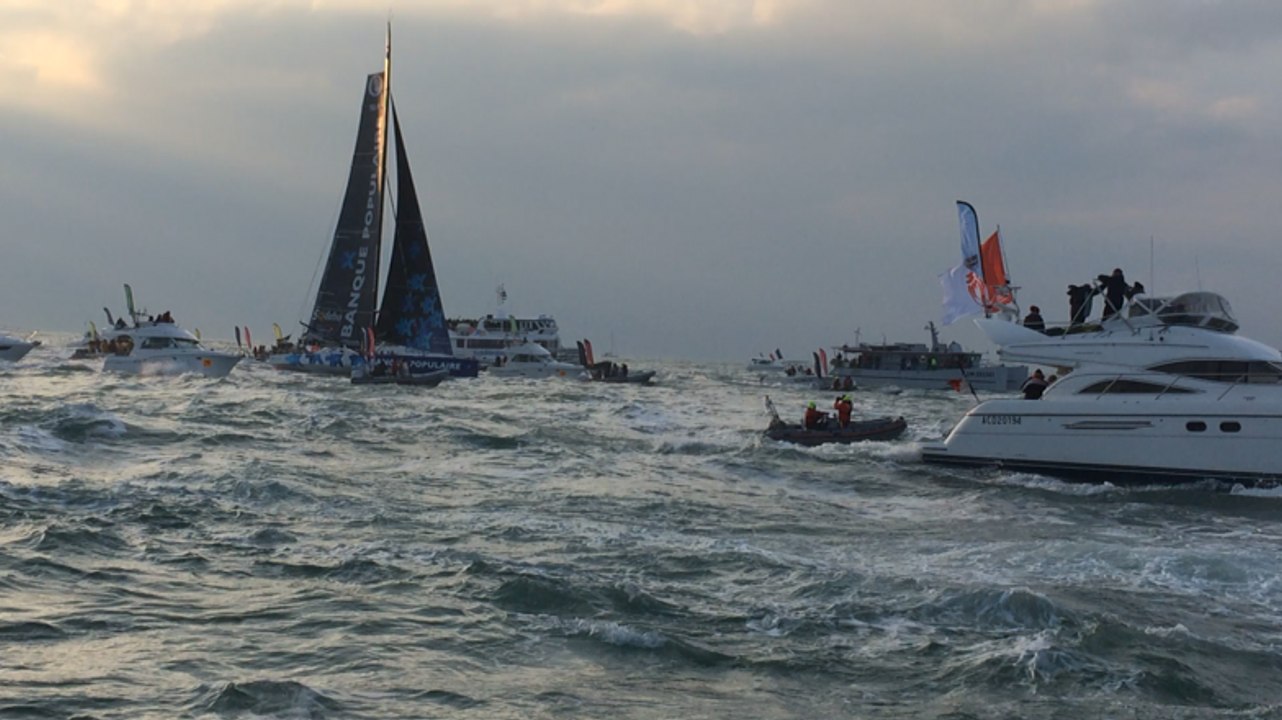 Vendée Globe. Armel Le Cleac'h franchit la ligne d'arrivée