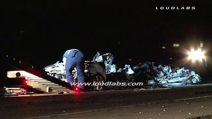 Tesla Crash Kills Family of 3 Injures Baby   Palmdale RAW FOOTAGE