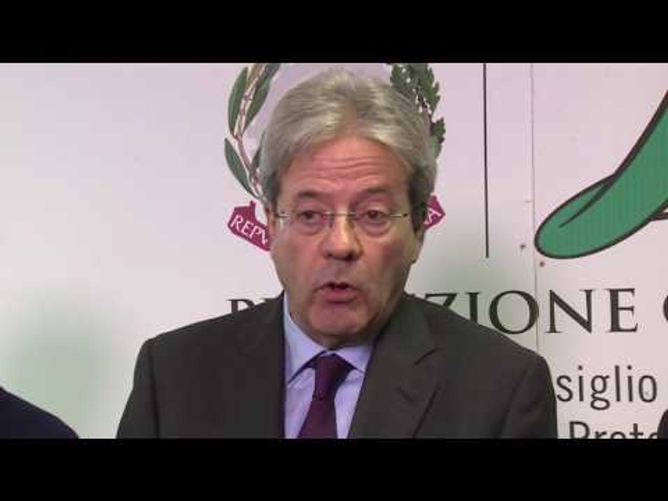 Rieti - Gentiloni con Curcio ed Errani alla Protezione Civile (19.01.17)