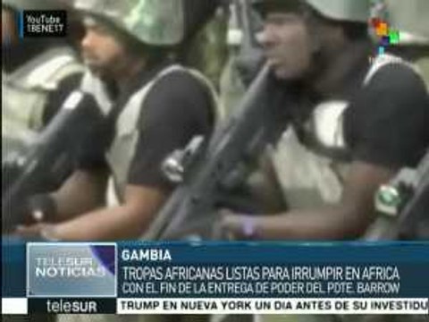 Tropas senegalesas listas para intervenir en Gambia