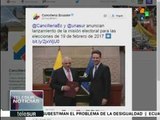 Ecuador y Unasur anuncian misión electoral para el 19 de febrero