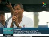 Ecuador: pdte. Correa destaca logros en 10 años de gobierno