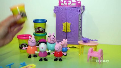 Peppa Pig Play-Doh Winter Clothes, Mummy Pig, Daddy Pig, Suzzy Sheep, George