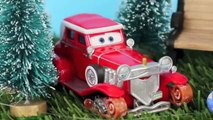 Disney Cars Santa Car Snowy Christmas Story McQueen with Micro Drifters Family by Disney Cars