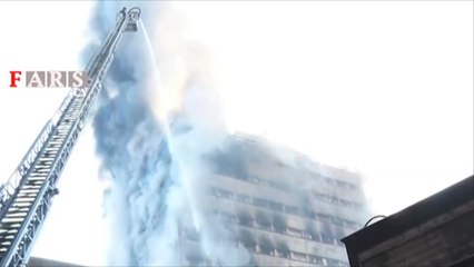عشرات القتلى بانهيار مبنى وسط طهران