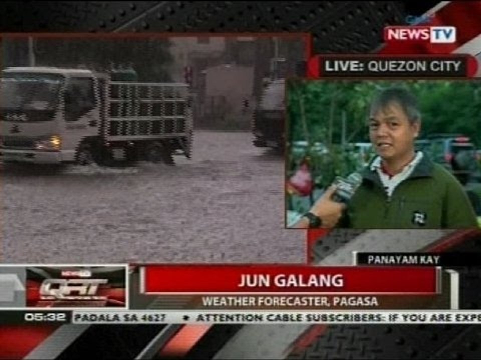 QRT: Ilang bahagi ng Metro Manila, inulan dahil sa thunderstorm