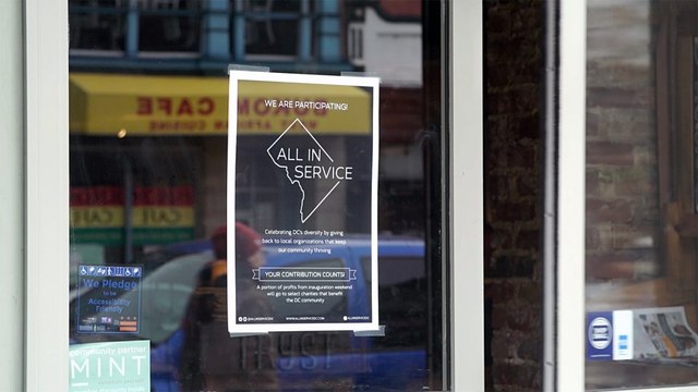 D.C. businesses plan to give back as visitors come in for inauguration