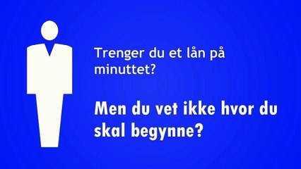 SMS LÅN PÅ MINUTTET