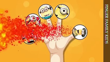 Finger Family Song Despicable Me Minions Nursery Rhyme with Kevin Stuart Dave Carl Jerry