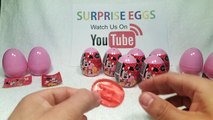 Minnie Mouse Surprise Eggs Opening Toys Video - 10 Disney Kinder Surprise Egg Style Toys