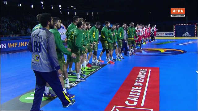 ЧМ по гандболу 2017. Россия - Бразилия. 1 тайм