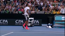 Nick Kyrgios smashes his racket in match against Andreas Seppi - Dailymotion