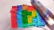DIY 1000 Degree Knife Cutting Jelly How to Make Lego Colors Jelly Gummy Pudding Learn Colors Slime
