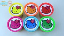 Play Doh Cups Colored Clay Learn Colours Surprise Toys Collection Hello Kitty for Kids