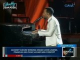 Saksi: Grammy award winning singer John Legend, pinakilig ang fans sa kanyang concert