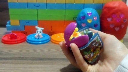 Heart surprise eggs playdoh for girls