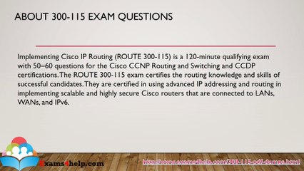 300-115 Practice Exam Dumps