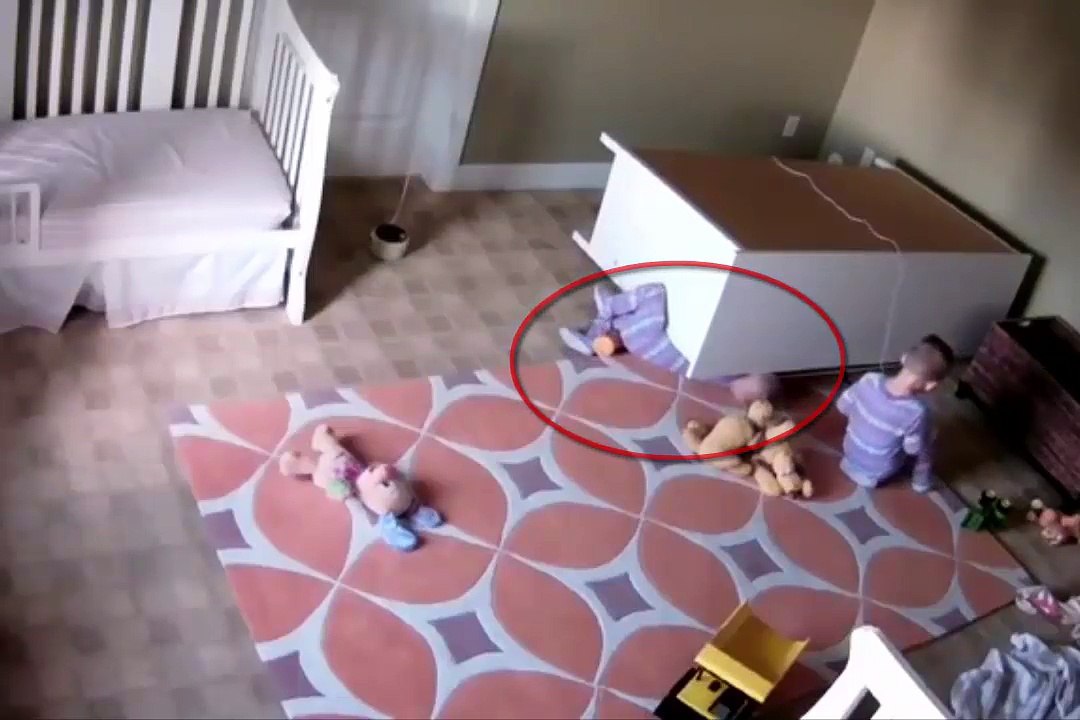 Two year old brother miraculously rescues stuck his twin baby brother