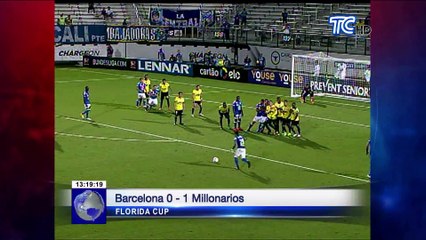 Millonarios venció en la Florida Cup a Barcelona S.C.