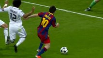 messi humilie le real madrid / skills de legende / ligue des champions - demi final 2010 2011