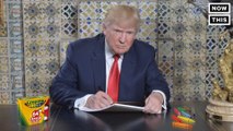 Twitter mocked Donald Trump's odd picture of him 'writing' his inaugural address