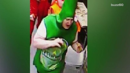 Man Accused of Stealing Pizzas While Dressed as a Beer Bottle