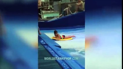 Wave Pool Eats Up Little Girl And Spits Her Out