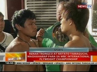 Renan Trongco at Hayato Yamaguchi, maghaharap para sa WBC International Flyweight Championship
