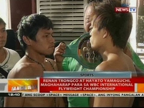 Renan Trongco at Hayato Yamaguchi, maghaharap para sa WBC International Flyweight Championship