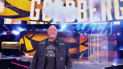 Goldberg joins the debut installment of "The Kevin Owens Show": Raw, Jan. 2, 2017