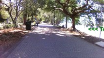 Toilet and water stops for visitors to Brisbane City, Australia. Goodwill Bridge to Newfarm Park walk, run or bike