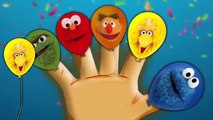 Sesame Street Balloons Finger Family Daddy Finger Song Balloon Nursery Rhymes Cookie Tv Video