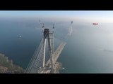 Yavuz Sultan Selim köprüsü birleşiyor (havadan görüntüler)