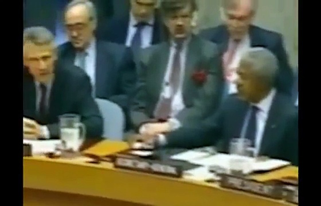 Dominique de Villepin devant l'ONU ( Heroic speech )