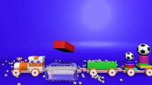 Learn Colors Balls for Kids Children Toddlers - Train with ball show for Kids - Kids Learning Videos