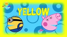 Learn Colors Pacman Peppa Pig vs Minions - Color Balls for Kids - Fun Learning Videos for Children